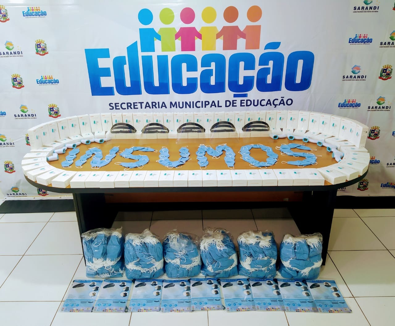 Secretaria de Educação faz investimento em matérias de proteção para a volta às aulas